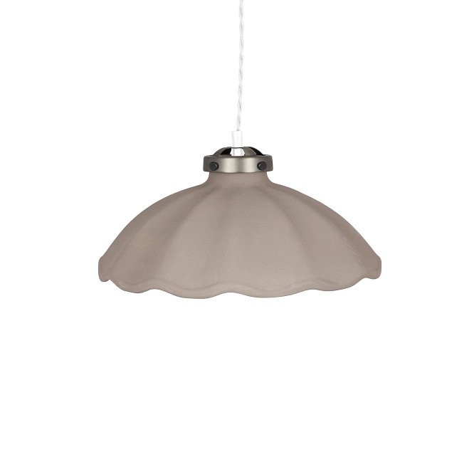 Ceramiczna lampa wisząca Alva beżowa 30cm